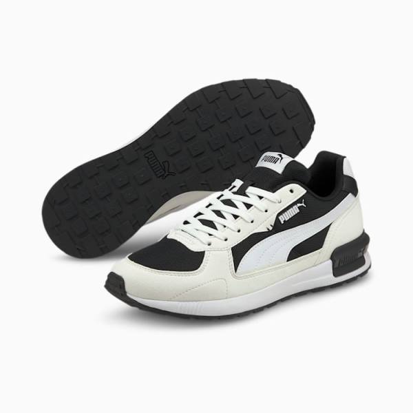 Black White Women's Puma Graviton Sneakers | PM415TYU