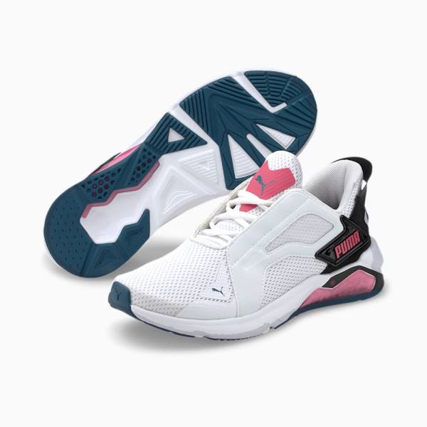 White / Black / Pink Women's Puma LQDCELL Method Training Shoes | PM468FQZ