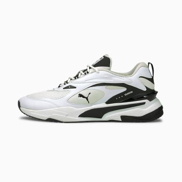 White / Black Women's Puma RS-Fast Sneakers | PM581LPH