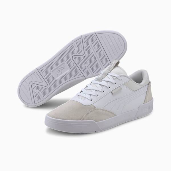 White Men's Puma C-Skate Sneakers | PM193UVS