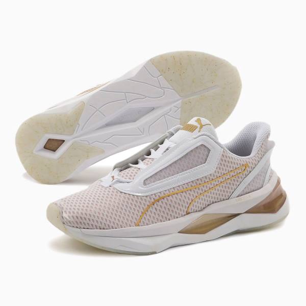 White / Rose / Gold Women's Puma LQDCELL Shatter XT Metal Training Shoes | PM241WOX