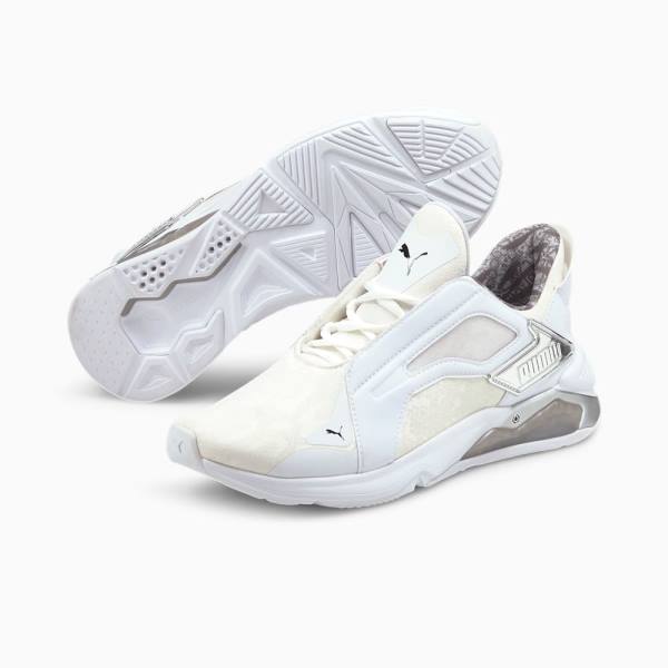 White / Silver / Black Women's Puma LQDCELL Method Untamed Training Shoes | PM439NYF