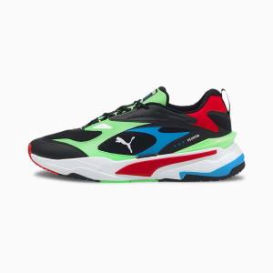 Black / Green / Red Men's Puma RS-Fast Sneakers | PM417AUB