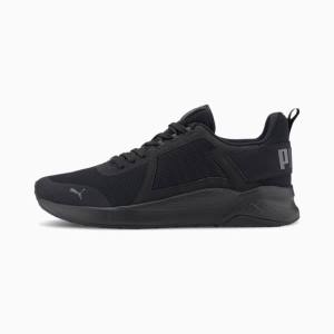 Black / Grey Men's Puma Anzarun Sneakers | PM592KOG