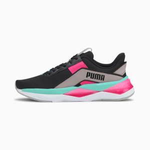 Black / Grey Women's Puma LQDCELL Shatter XT Geo Training Shoes | PM360BNA