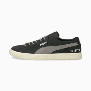Black Grey Women's Puma Suede VTG GTX Sneakers | PM416LDR