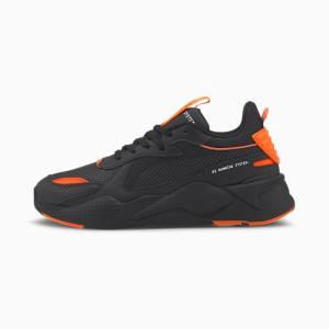 Black / Orange Women's Puma RS-X Winterised Sneakers | PM265WOK