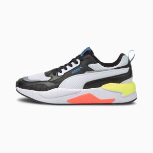 Black / White / Blue / Yellow Men's Puma X-Ray 2 Square Sneakers | PM324BNH