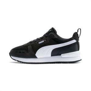 Black / White Boys' Puma R78 Youth Sneakers | PM658FJZ