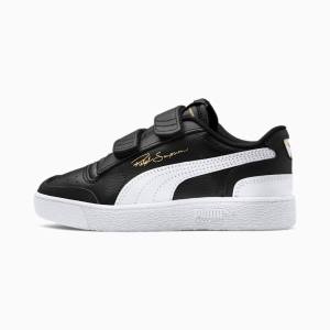 Black / White Girls' Puma Ralph Sampson Lo V Sneakers | PM329YIA