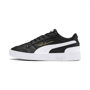 Black / White Girls' Puma Ralph Sampson Lo Youth Sneakers | PM795LTB
