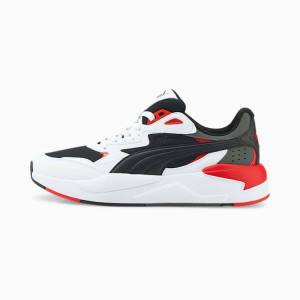Black White Red Dark Grey Women's Puma X-Ray Speed Sneakers | PM962XZI