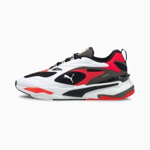 Black / White / Red Men's Puma RS-Fast Sneakers | PM015GRT