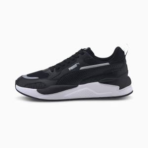 Black / White Women's Puma X-Ray 2 Square Sneakers | PM923YHX