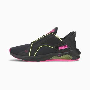 Black / Yellow / Pink Women's Puma PUMA x FIRST MILE LQDCELL Method Xtreme Training Shoes | PM905TDJ