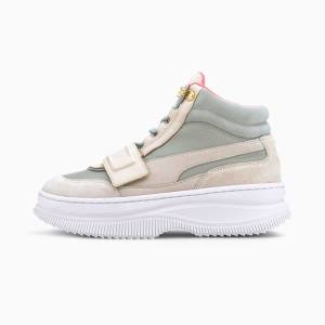 Grey / Grey Women's Puma Deva Suede Sneakers | PM654LXD