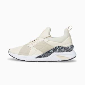 Grey White Black Women's Puma Muse X5 Leo Sneakers | PM701NEU