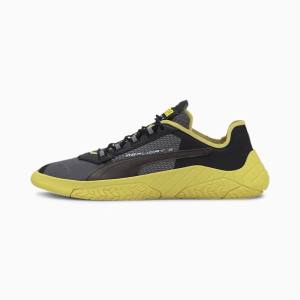 Grey / Yellow Men's Puma Replicat-X SD Tech Sneakers | PM326DUH