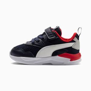 Navy / White / Red Boys' Puma X-Ray Lite Sneakers | PM205OWE