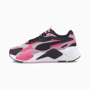 Pink / Black Girls' Puma RS-X3 Bright Youth Sneakers | PM503FJL