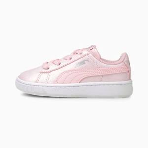 Pink / Silver Girls' Puma Vikky v2 Glitz 2 AC Sneakers | PM835LHF