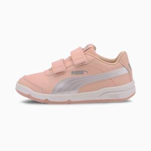 Pink / Silver / Grey Boys' Puma Stepfleex 2 SL VE V Sneakers | PM564IHP