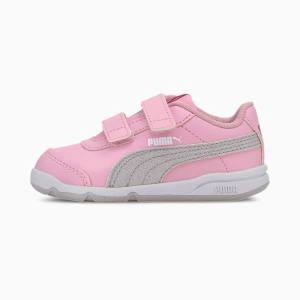 Pink / Silver / White / Grey Girls' Puma Stepfleex 2 SL VE Glitz Sneakers | PM014QED