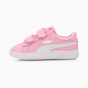 Pink / White Boys' Puma Smash v2 Sneakers | PM192VQI