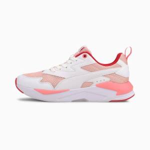 Pink / White / Red / Silver Women's Puma X-Ray Lite Sneakers | PM564UVM