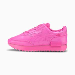Pink Women's Puma Future Rider PP Sneakers | PM463JBF