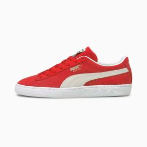 Red White Women's Puma Suede Classic XXI Sneakers | PM734AFG