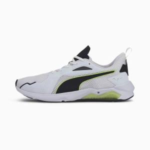White / Black / Green Men's Puma LQDCELL Method Training Shoes | PM147MIX