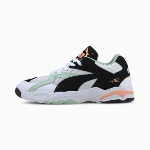 White / Black / Green Men's Puma Performer Clay Sneakers | PM740CXB