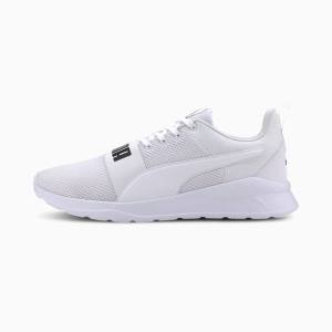 White / Black Men's Puma Anzarun Lite Bold Sneakers | PM960XBW