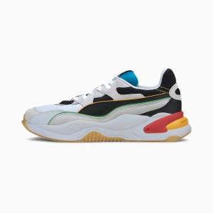 White / Black Men's Puma RS-2K The Unity Collection Sneakers | PM658KVG