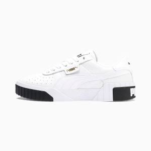 White / Black Women's Puma Cali Wn s Sneakers | PM920YXI