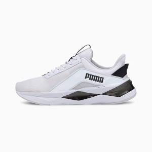 White / Black Women's Puma LQDCELL Shatter XT Geo Training Shoes | PM802NOB