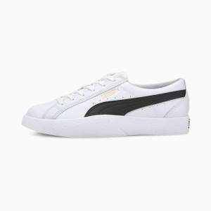 White / Black Women's Puma Love Sneakers | PM752FWL