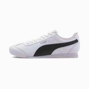 White / Black Women's Puma Turino FSL Sneakers | PM340TLY