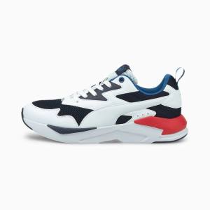 White / Blue Men's Puma X-Ray Lite Sneakers | PM618VFA