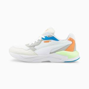 White Deep Apricot Men's Puma X-Ray Speed Lite Sneakers | PM729UHK