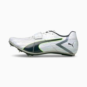 White Green Men's Puma evoSPEED Tokyo Future Nitro Track and Field Running Shoes | PM097PEW