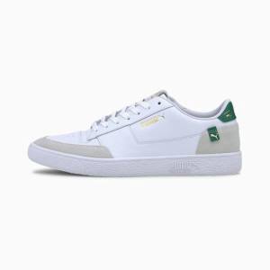 White / Green / White Men's Puma Ralph Sampson MC Clean Sneakers | PM537YVS