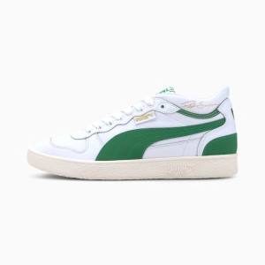 White / Green / White Men's Puma Ralph Sampson Demi OG Sneakers | PM830ACD