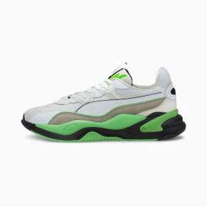 White / Green Women's Puma RS-2K Messaging Sneakers | PM709ZJI