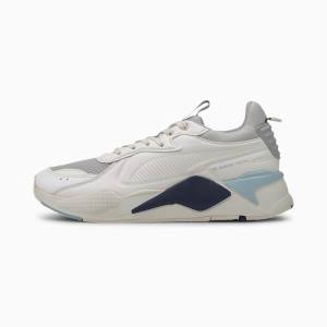 White / Green Women's Puma RS-X Master Sneakers | PM918WIL