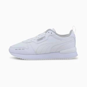 White / Grey Girls' Puma R78 Youth Sneakers | PM158JPX
