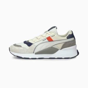 White / Grey / Red Men's Puma RS 2.0 Base SD Sneakers | PM960BJF