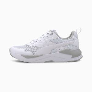 White / Grey / Silver Boys' Puma X-Ray Lite Youth Sneakers | PM069JQO