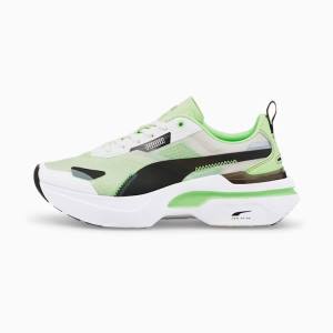 White Light Green Women's Puma Kosmo Rider Sneakers | PM627PXN